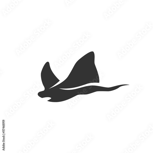 Stingray icon isolated on a white background