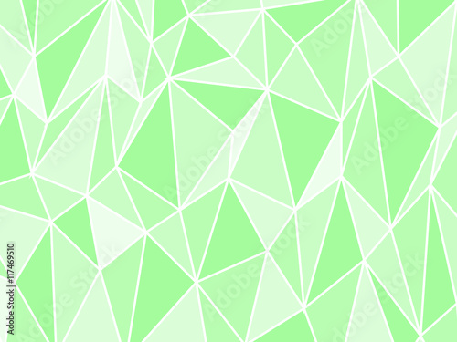 Green low poly style vector  Geometric background with triangular polygons.