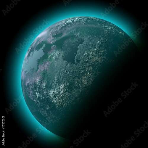 Fototapeta Naklejka Na Ścianę i Meble -  planet space illustration