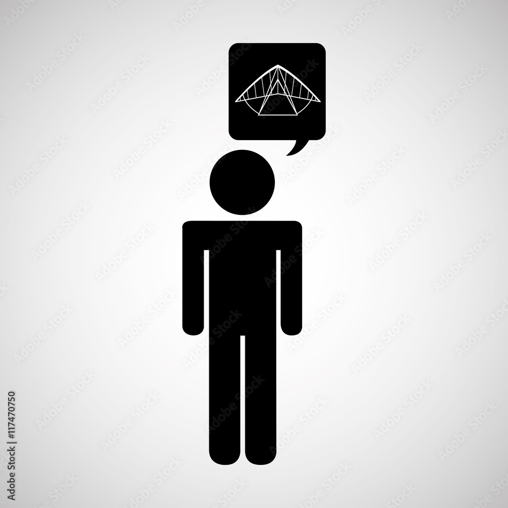 silhouette thinking icon silhouette thinking icon