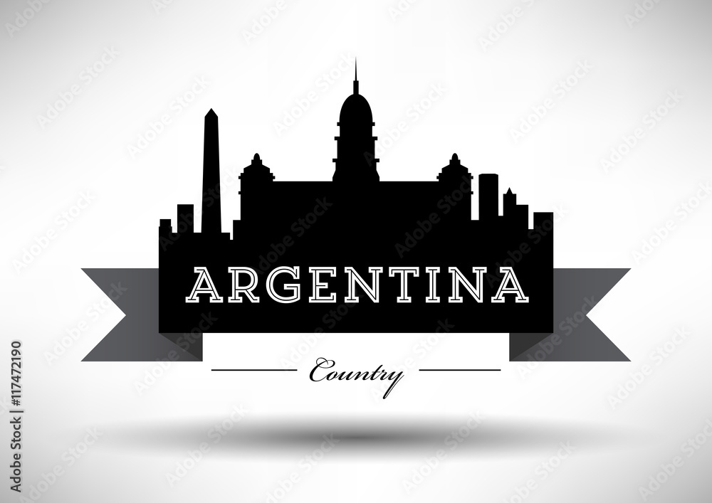 Vector Argentina Skyline Design