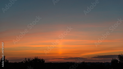 Beautiful seascape sunset over the Baltic sea