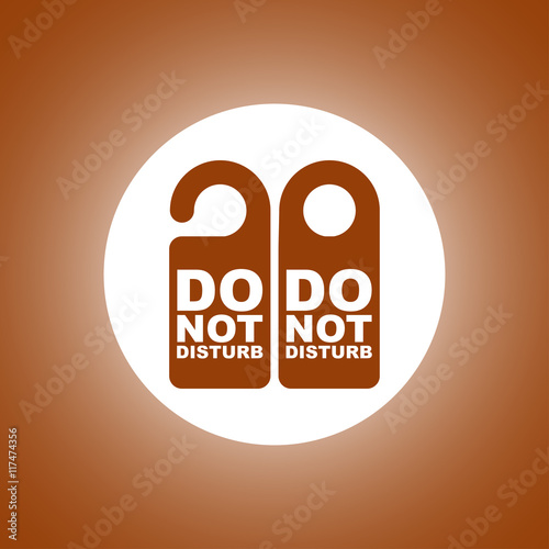 Do Not Disturb Sign. Vector illustration