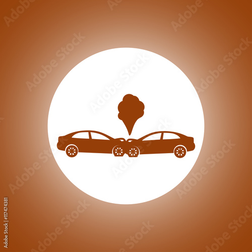 Car crash concept.