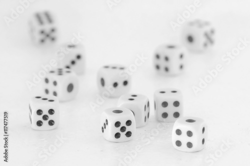 Dices for play game  business concept