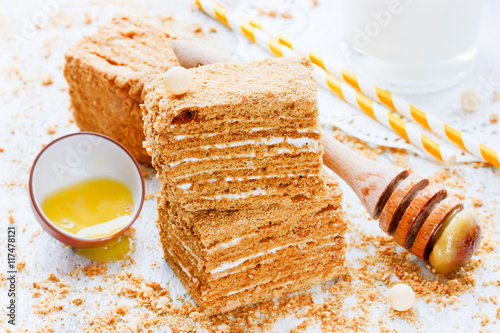 Sweet honey-cake for dessert