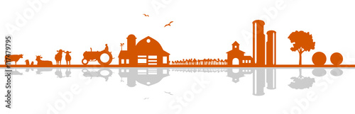 Silhouette Landwirtschaft 