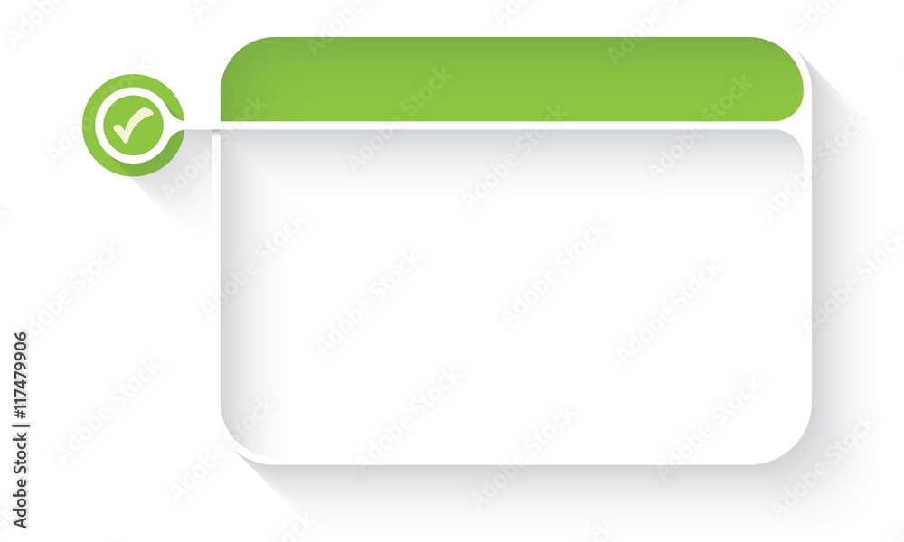 Vector text box for your text and check box Vector text box for your text and check box