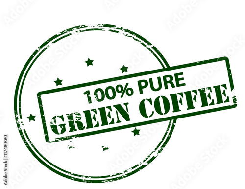 One hundred percent pure green coffee