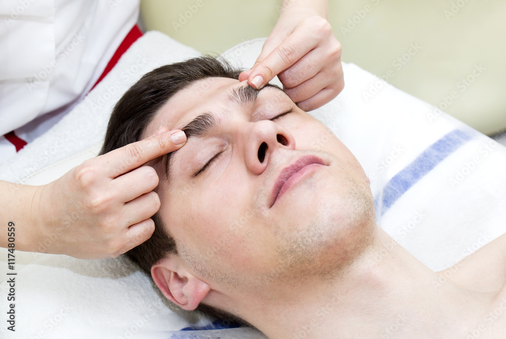 man in the mask cosmetic procedure in spa salon man in the mask cosmetic procedure in spa salon