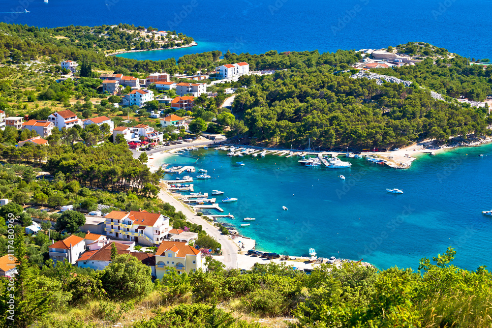 Aerial view of adriatic coast