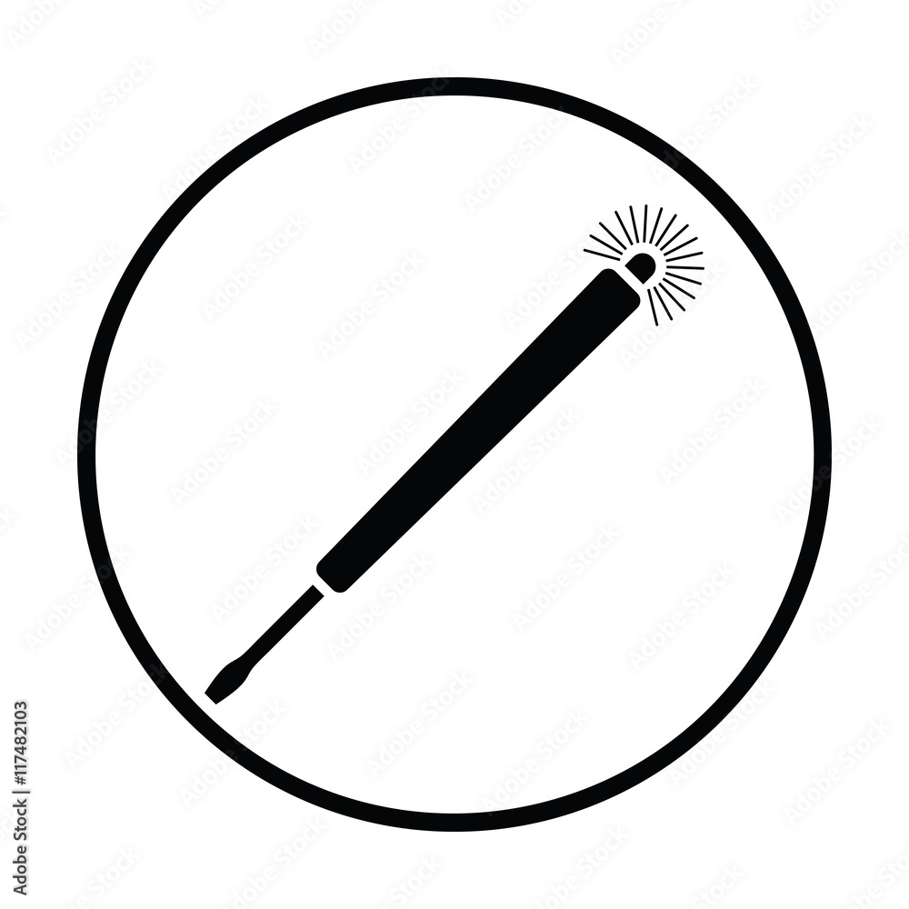 Electricity test screwdriver icon Electricity test screwdriver icon
