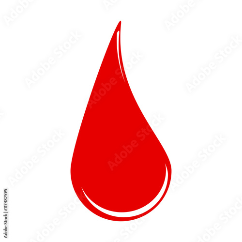 blood drop vector symbol icon design. illustration isolated on w