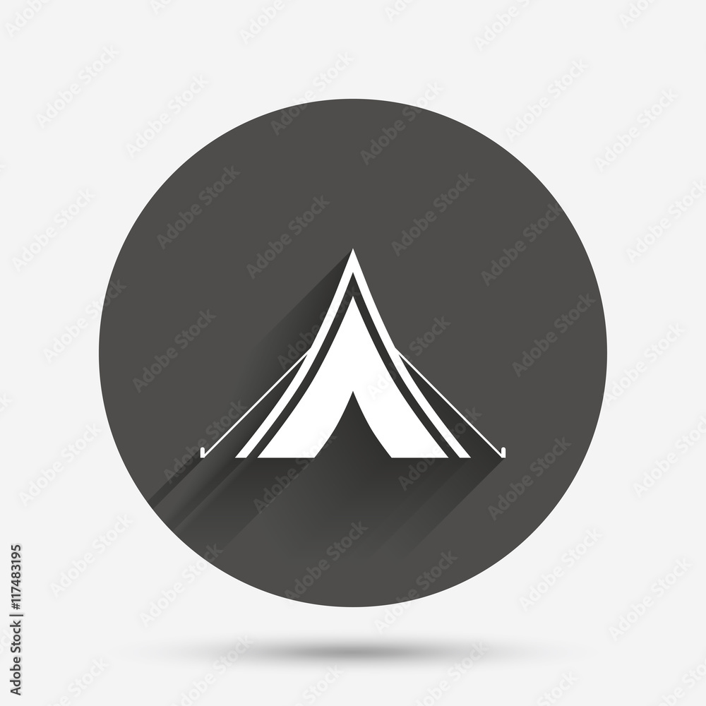Tourist tent sign icon. Camping symbol. Tourist tent sign icon. Camping symbol.