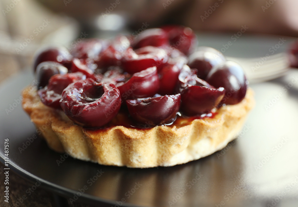 custom made wallpaper toronto digitalDelicious cherry cake, closeup