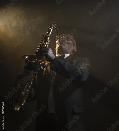 African American Saxophonist Sax Jazz Music