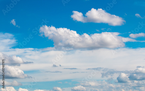 colorful dramatic sky with cloud at sunset