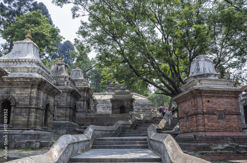 Pashupatinath Temple, Kathmandu, Nepal. Sri Pashupatinath Temple located on the banks of the Bagmati River and is one of the most significant Hindu temples in Nepal photo