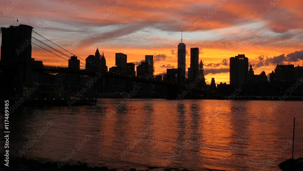 Brooklyn Bridge sunset Brooklyn Bridge sunset