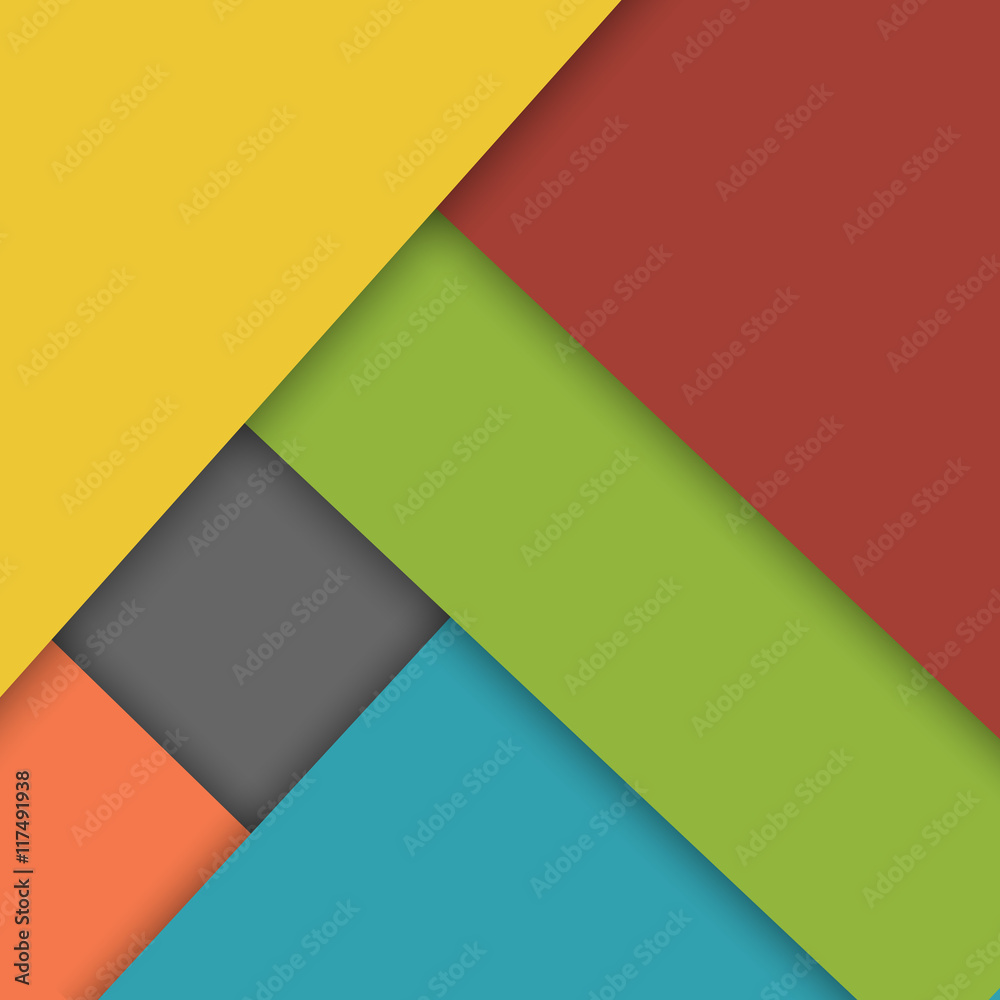 Colorful overlap layer material design background Colorful overlap layer material design background