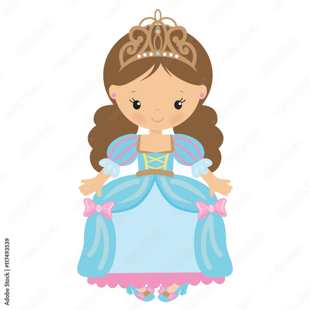 Cute princess vector illustration Cute princess vector illustration