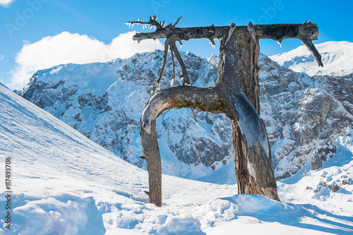 Mountain ski resort Nassfeld, Austria.