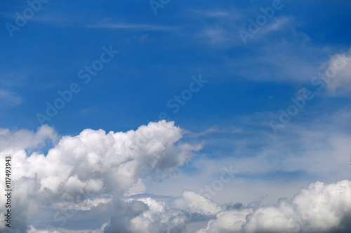 Cloudscape with Sky and Clouds Background