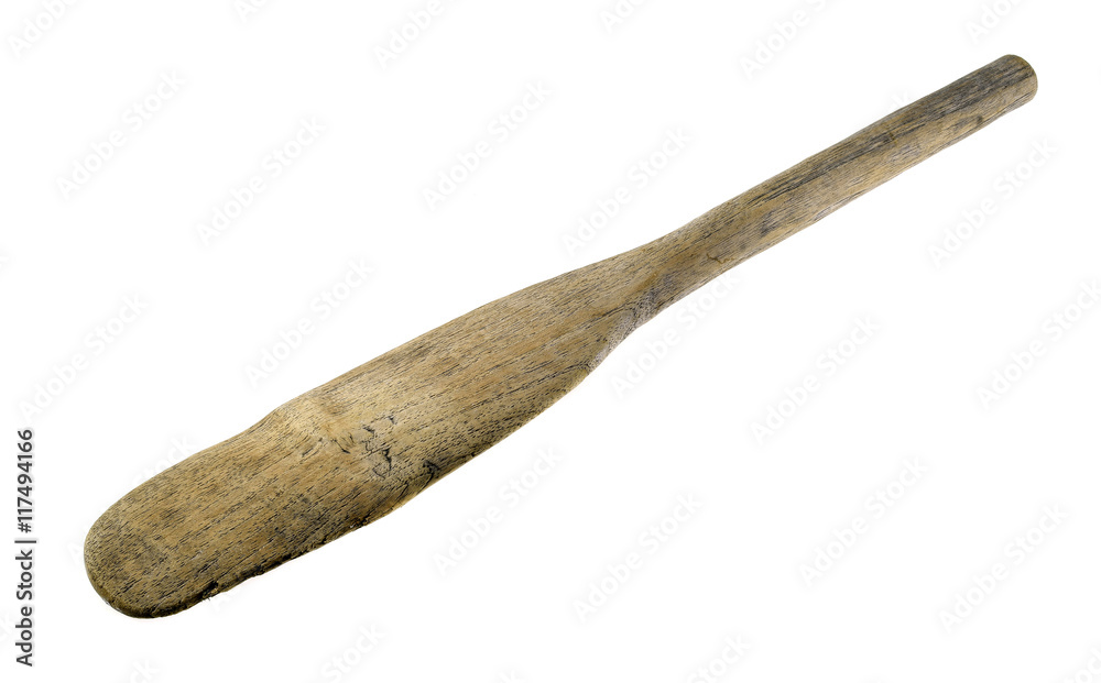 Obraz premium Spatula old isolated on white background.