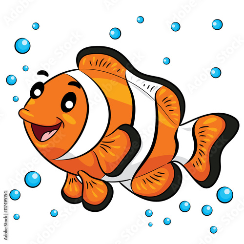 Clown Fish Cartoon
Illustration of Clown fish.
