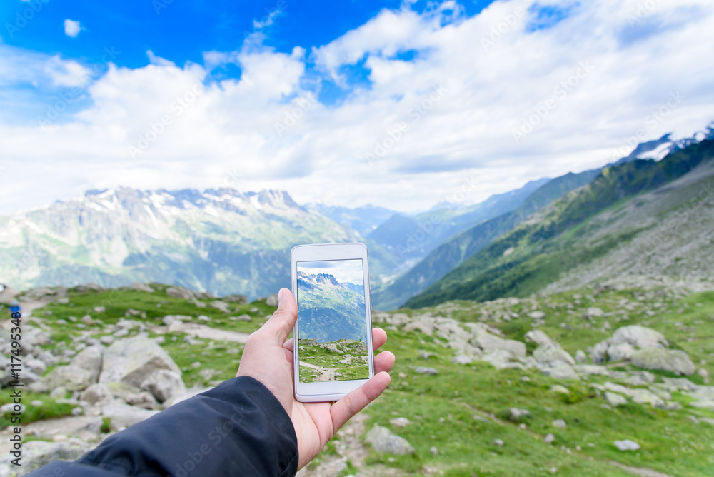 Smartphone photo of Aiguile de Mont Blanc