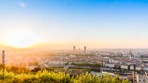 Sunrise from Lyon, France