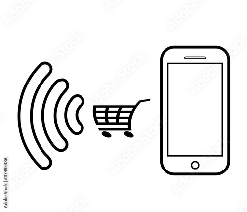 Online shopping vector