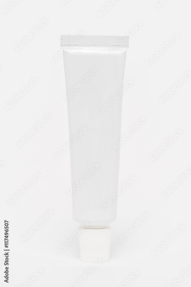 toothpaste in white tube on white
toothpaste in white tube on white