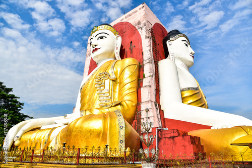Giant Buddha Statues at Kyaik Pun Paya in Bago photo