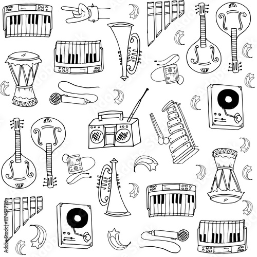 Many element music doodles