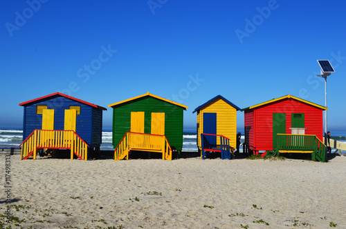 Change sheds, Muizenberg, Capetown © playgroundcpm