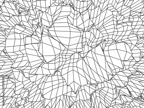 Wave Grid Background. 3d Abstract Vector Illustration.