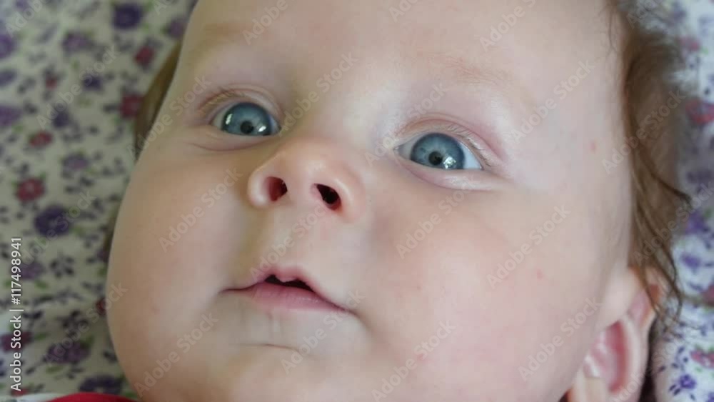 Portrait of a cute smiling infant baby Portrait of a cute smiling infant baby