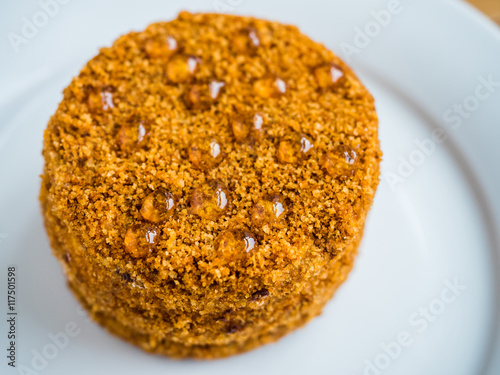 a fresh honey cake