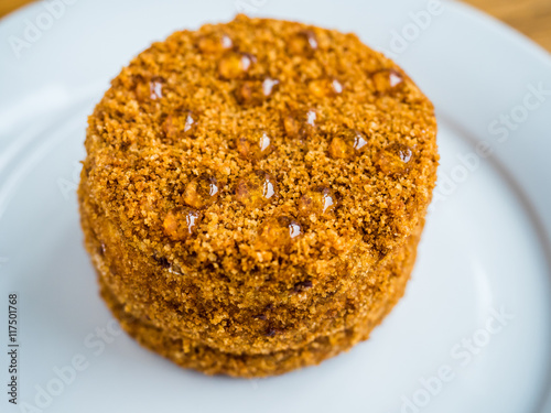 a fresh honey cake photo