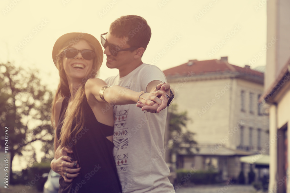Couple in love.
