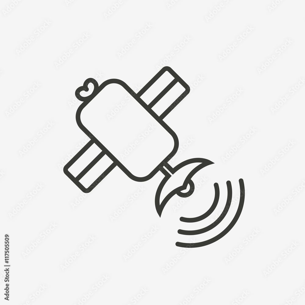 satellite outline icon satellite outline icon
