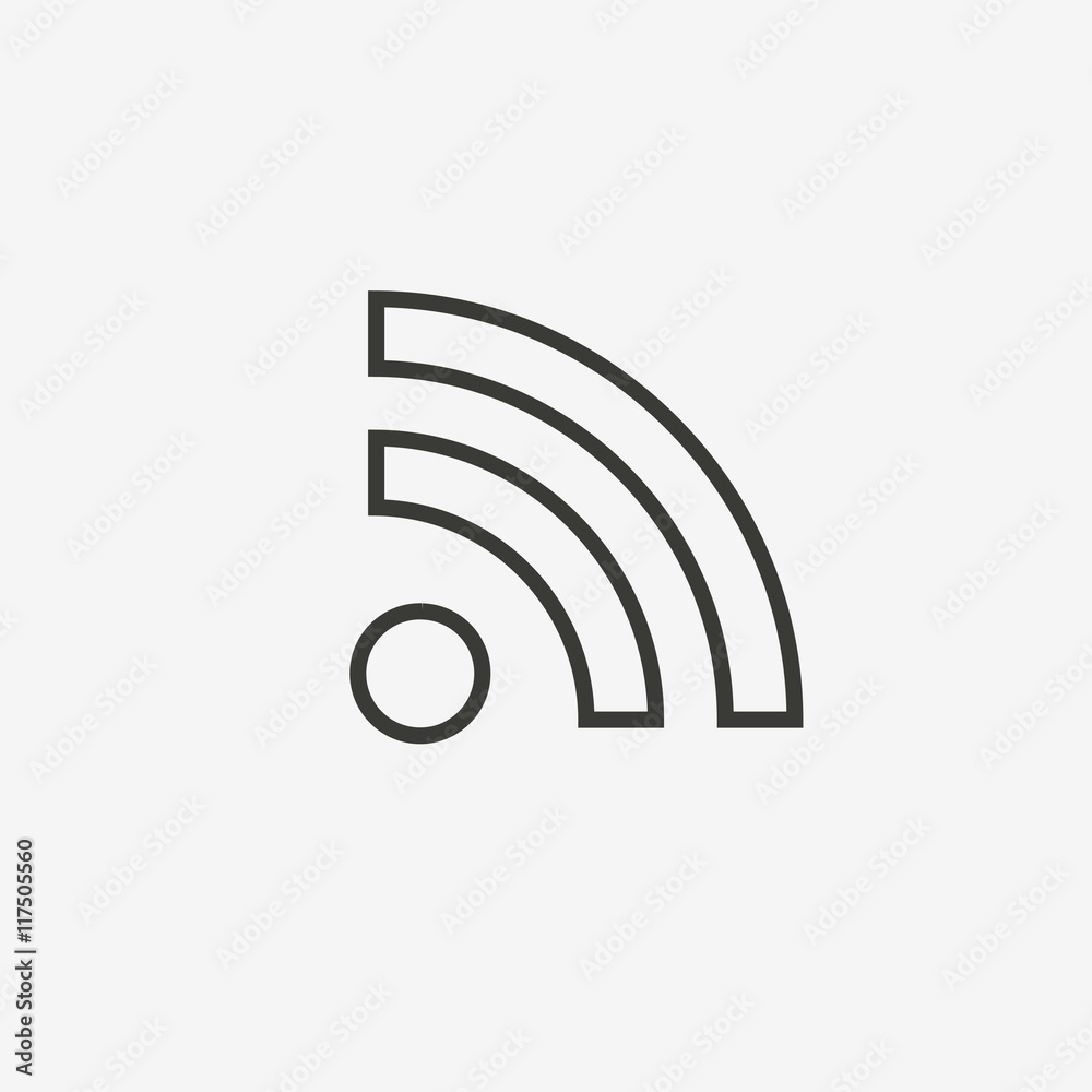blank wifi outline icon blank wifi outline icon
