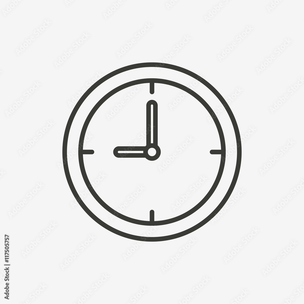clock outline icon clock outline icon