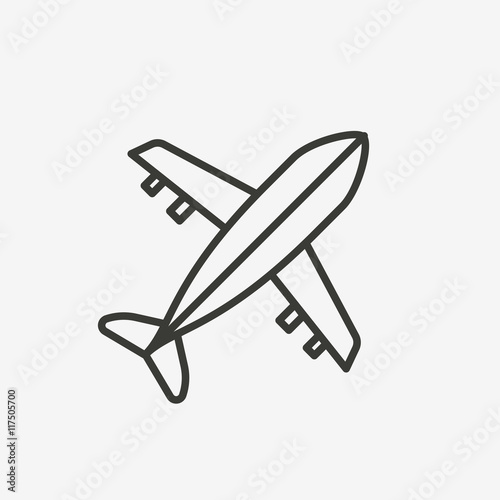 blank airplane icon