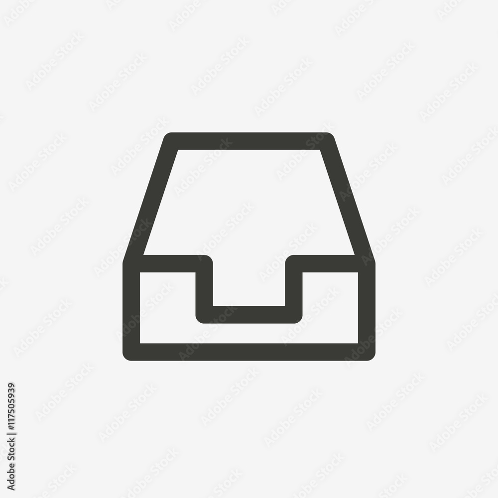 drawer outline icon drawer outline icon