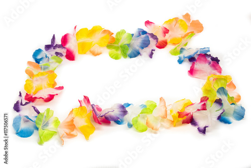 Fototapeta Naklejka Na Ścianę i Meble -  Colorful Hawaiian Flower Necklace