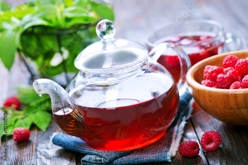raspberry and tea
