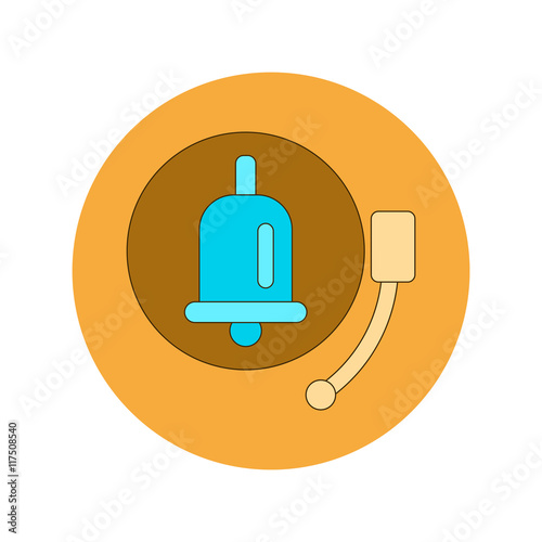 Back to School and Education Vector Flat Design school bell