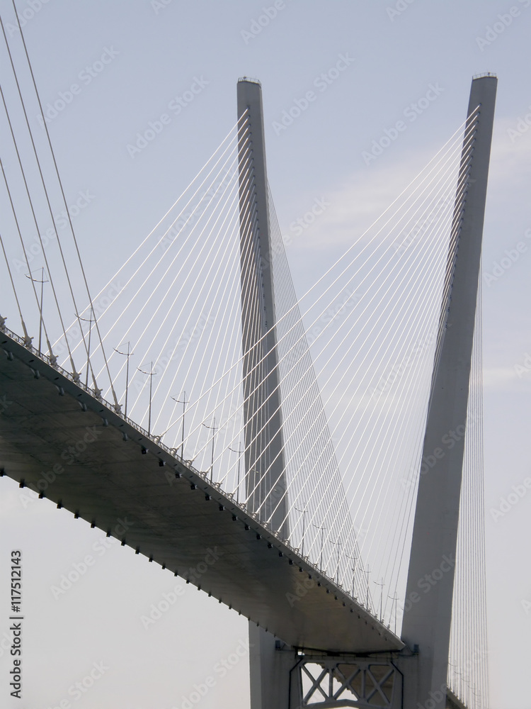 Obraz premium The bridge across the Golden Horn. Vladivostok.